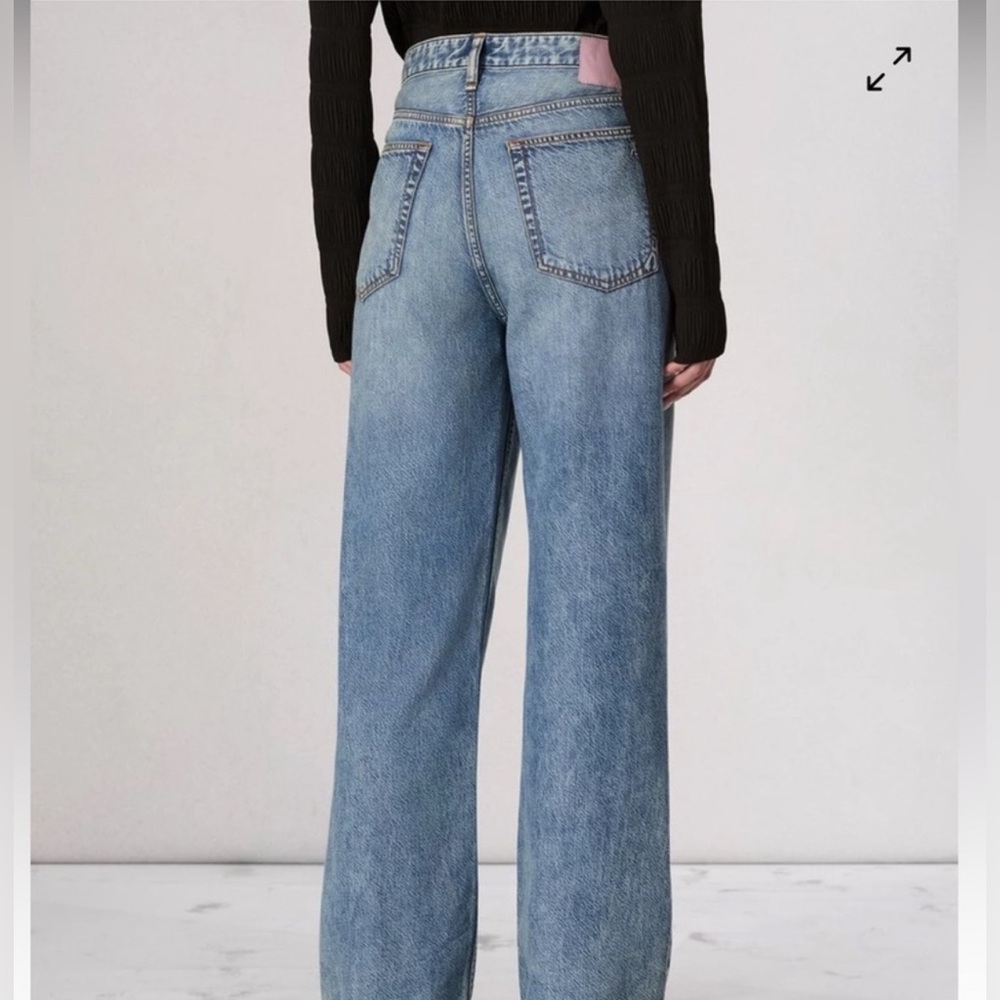 rag & bone Logan Featherweight Mid Rise Wide Leg Jeans size 26 - Picture 7 of 7